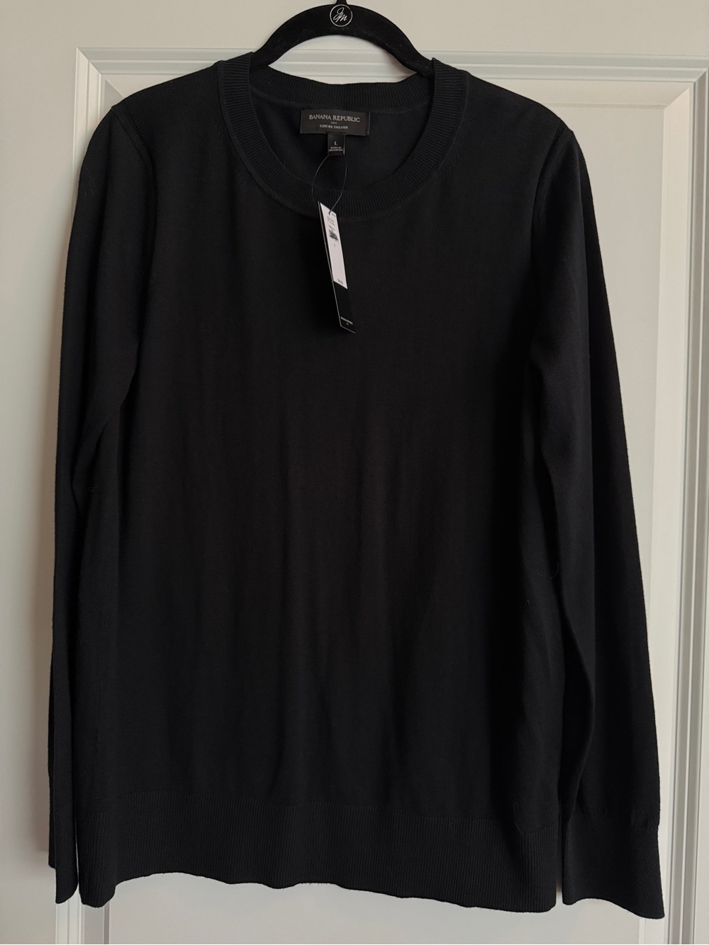 NWT Banana Republic Forever Sweater Black L